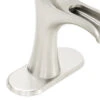 Pfister Jaida Brushed Nickel 1-handle Single Hole/4-in Centerset WaterSense Bathroom Sink Faucet With Drain 1 Pfister Jaida Brushed Nickel 1-handle Single Hole/4-in Centerset WaterSense Bathroom Sink Faucet With Drain -Alliee Bath And Faucet Shop 038877604090 11509126 1800x1800