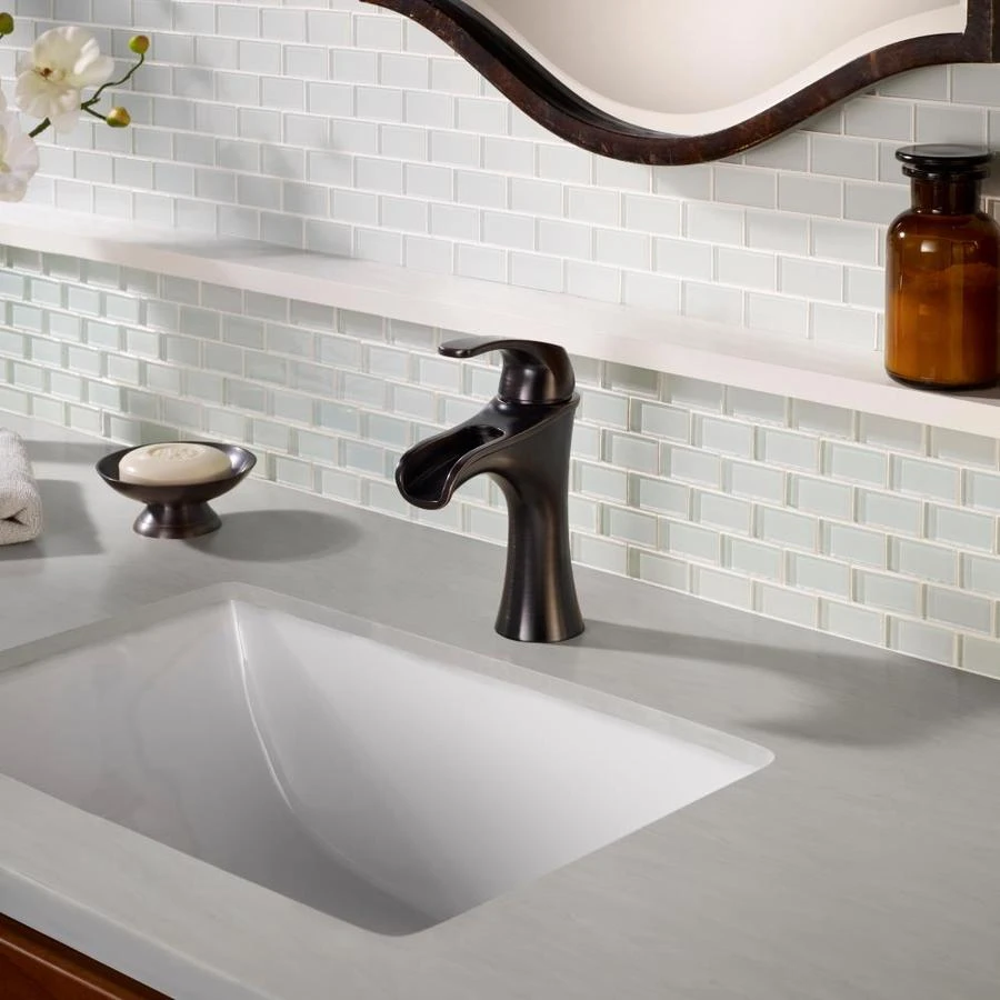 Pfister Jaida Tuscan Bronze 1-handle Single Hole WaterSense Bathroom Sink Faucet With Drain 4 Pfister Jaida Tuscan Bronze 1-handle Single Hole WaterSense Bathroom Sink Faucet With Drain - Image 2