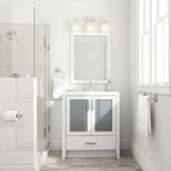 Pfister Masey Brushed Nickel 2-handle 4-in Centerset WaterSense Bathroom Sink Faucet With Drain -Alliee Bath And Faucet Shop 038877623282 15590398 1800x1800