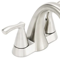 Pfister Masey Brushed Nickel 2-handle 4-in Centerset WaterSense Bathroom Sink Faucet With Drain -Alliee Bath And Faucet Shop 038877623299 11509673 1800x1800