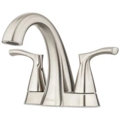 Pfister Masey Brushed Nickel 2-handle 4-in Centerset WaterSense Bathroom Sink Faucet With Drain -Alliee Bath And Faucet Shop 038877623299xl 1800x1800