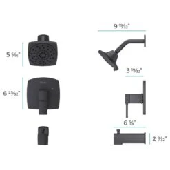 Pfister Deckard Matte Black 1-Handle Shower Faucet -Alliee Bath And Faucet Shop 038877633588 14937983 1800x1800