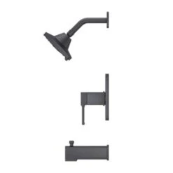 Pfister Deckard Matte Black 1-Handle Shower Faucet -Alliee Bath And Faucet Shop 038877633588 17857357 1800x1800