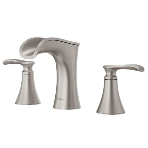 Pfister Jaida Spot Defense Brushed Nickel 2-handle Widespread WaterSense Bathroom Sink Faucet With Drain 6 Pfister Jaida Spot Defense Brushed Nickel 2-handle Widespread WaterSense Bathroom Sink Faucet With Drain - Image 4