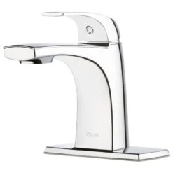 Pfister Karci Spot Defense Brushed Nickel 1-handle Single Hole WaterSense Bathroom Sink Faucet With Drain -Alliee Bath And Faucet Shop 038877640036 10332962 1800x1800