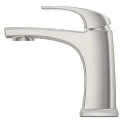 Pfister Karci Spot Defense Brushed Nickel 1-handle Single Hole WaterSense Bathroom Sink Faucet With Drain -Alliee Bath And Faucet Shop 038877640067 10730779 1800x1800