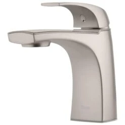Pfister Karci Spot Defense Brushed Nickel 1-handle Single Hole WaterSense Bathroom Sink Faucet With Drain -Alliee Bath And Faucet Shop 038877640067xl 1800x1800
