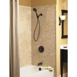 Banbury 5-Spray 4 In. Single Wall Mount Handheld Adjustable Shower Head In Mediterranean Bronze 17 Banbury 5-Spray 4 In. Single Wall Mount Handheld Adjustable Shower Head In Mediterranean Bronze -Alliee Bath And Faucet Shop 03e990dd1f3c0241121e848600e3ef8a 1800x1800