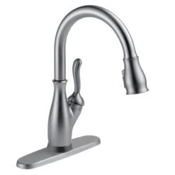 Leland Single-Handle Pull-Down Sprayer Kitchen Faucet W/ShieldSpray And MagnaTite Docking In Arctic Stainless -Alliee Bath And Faucet Shop 042c1e60b019efeacfa1f3e97d15d7bc 1800x1800