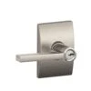 Schlage F51 Latitude/Century Latitude With Century Satin Nickel Universal Keyed Entry Door Handle -Alliee Bath And Faucet Shop 043156278541 1800x1800