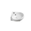 Elanti Wall-Mounted Corner Oval Compact Bathroom Sink In White -Alliee Bath And Faucet Shop 0487e3c4d505e11293da122031dcfef1 1800x1800