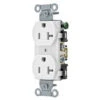 Hubbell White 20-Amp Duplex Residential/Commercial (10-Pack) Outlet -Alliee Bath And Faucet Shop 050169504772 1800x1800