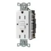 Hubbell White 15-Amp Decorator GFCI Residential/Commercial Outlet