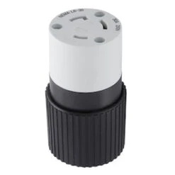 Hubbell 30-Amp-Volt Black 3-Wire Grounding Connector