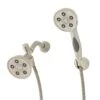 3-spray 3.75 In. High PressureDual Shower Head And Handheld Shower Head In Brushed Nickel