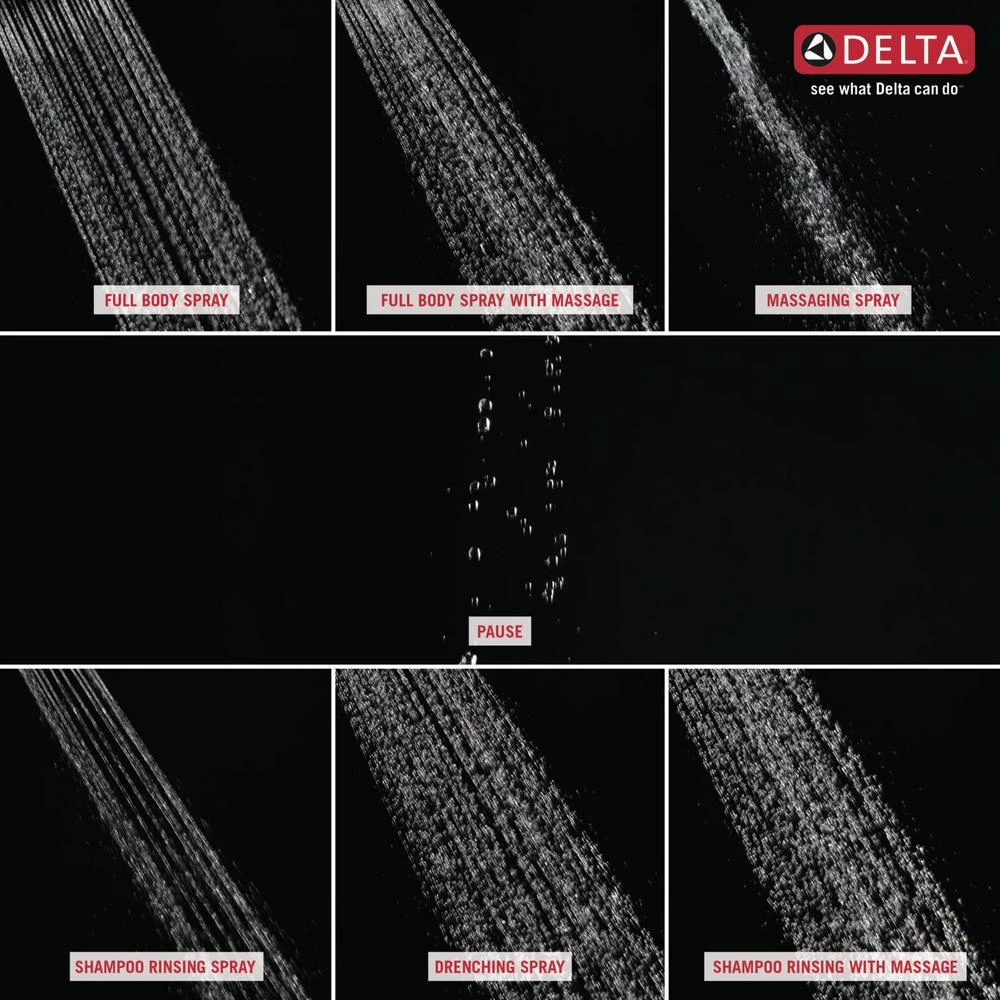 7-Spray 4.8 In. Single Wall Mount Handheld Shower Head In Chrome 9 7-Spray 4.8 In. Single Wall Mount Handheld Shower Head In Chrome - Image 7