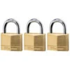 Master Lock 3-Pack 1.55-in Brass Keyed Padlock -Alliee Bath And Faucet Shop 071649305856 1800x1800