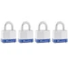 Master Lock 4-Pack 1.56-in Steel Keyed Padlock -Alliee Bath And Faucet Shop 071649322402 1800x1800