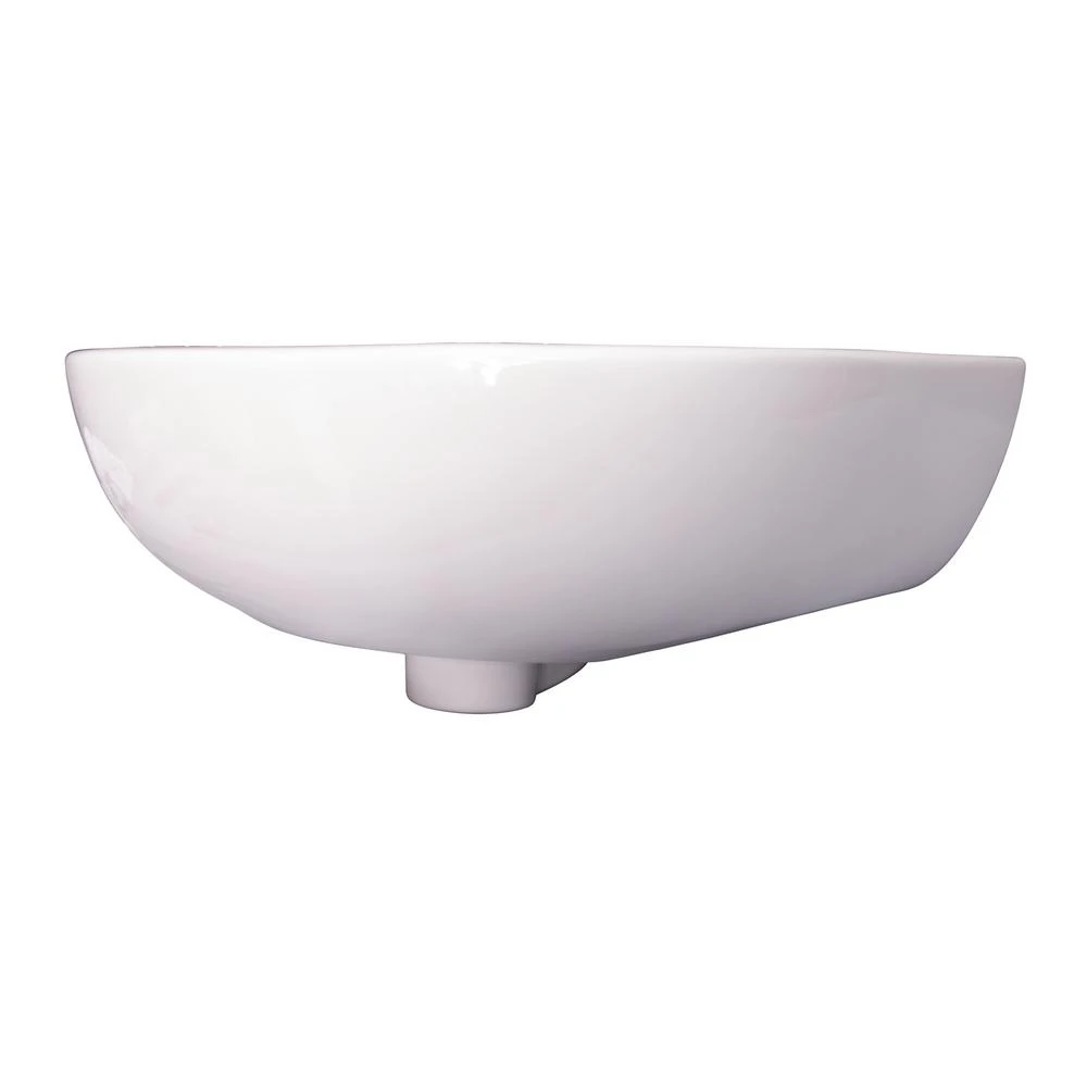 Barclay Products Compact 450 Wall-Hung Bathroom Sink In White 6 Barclay Products Compact 450 Wall-Hung Bathroom Sink In White - Image 4