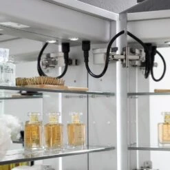 Spazio 24 In. W X 30 In. H Recessed Or Surface Mount Medicine Cabinet With LED Lighting, Mirror Defogger And Right Hinge -Alliee Bath And Faucet Shop 078173c37c650101972fa814bd74ba20 1800x1800