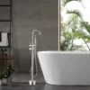 46 In. H X 11 In. W Single Handle Claw Foot Tub Faucet With Hand Shower In Brushed Nickel 1 46 In. H X 11 In. W Single Handle Claw Foot Tub Faucet With Hand Shower In Brushed Nickel -Alliee Bath And Faucet Shop 07e49ca40cae3b2750bc2402043c85fd 1800x1800