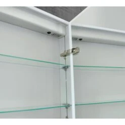 Lighted IMPRESSIONS Vienna 31.75-in X 27.75-in Rectangle Surface Mirrored Medicine Cabinet With Outlet And Lights -Alliee Bath And Faucet Shop 094416535102 09439390 1800x1800