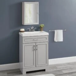 Style Selections 19.5-in X 23.7-in Rectangle Surface Mirrored Medicine Cabinet 14 Style Selections 19.5-in X 23.7-in Rectangle Surface Mirrored Medicine Cabinet -Alliee Bath And Faucet Shop 094803166704 15525487 1800x1800