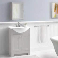 Style Selections 19.5-in X 23.7-in Rectangle Surface Mirrored Medicine Cabinet 15 Style Selections 19.5-in X 23.7-in Rectangle Surface Mirrored Medicine Cabinet -Alliee Bath And Faucet Shop 094803166704 15525488 1800x1800