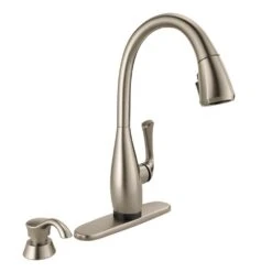 Dominic Single-Handle Pull-Down Sprayer Kitchen Faucet With Touch2O & ShieldSpray Technology In SpotShield Stainless
