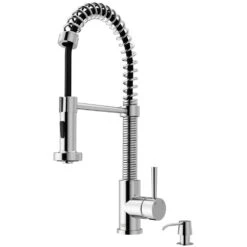 Edison Single-Handle Pull-Down Sprayer Kitchen Faucet With Soap Dispenser In Matte Black -Alliee Bath And Faucet Shop 09c53814d8f4c80ff6cb078340230772 1800x1800