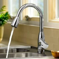 Colony Soft Single-Handle Pull-Down Sprayer Kitchen Faucet With 2.2 GPM In Polished Chrome 7 Colony Soft Single-Handle Pull-Down Sprayer Kitchen Faucet With 2.2 GPM In Polished Chrome -Alliee Bath And Faucet Shop 0ba9094396c34c4089616448a0efa486 1800x1800