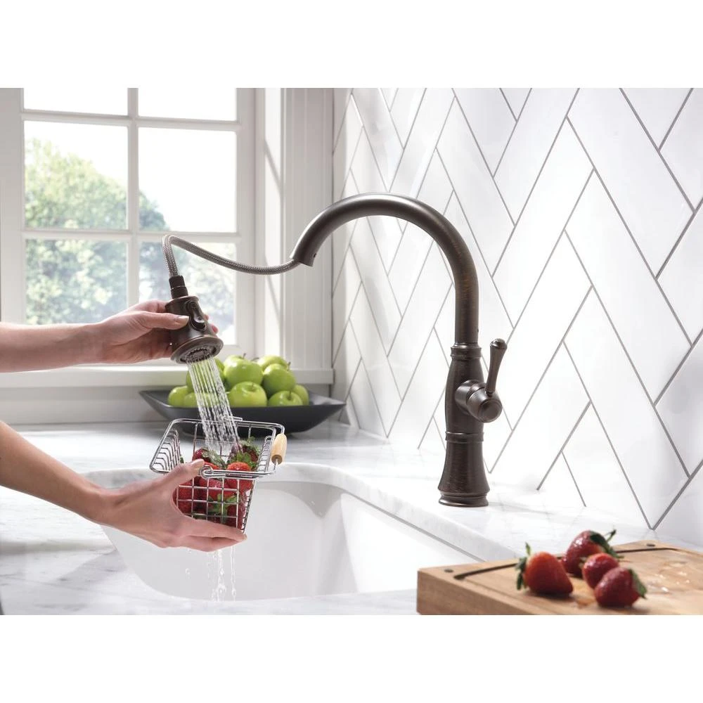 Cassidy Single-Handle Pull-Down Sprayer Kitchen Faucet In Venetian Bronze 6 Cassidy Single-Handle Pull-Down Sprayer Kitchen Faucet In Venetian Bronze - Image 4