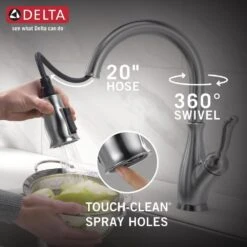 Leland Single-Handle Pull-Down Sprayer Kitchen Faucet W/ShieldSpray And MagnaTite Docking In Arctic Stainless -Alliee Bath And Faucet Shop 0ca6baea8684869ac68328b433cb8c6f 1800x1800