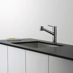 Oletto Single Handle Pull Out Kitchen Faucet In Chrome Finish -Alliee Bath And Faucet Shop 0cdb444279f19930a75082372a0ee5f8 1800x1800