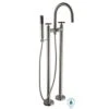 Danay 2-Pipe 2-Handle Freestanding Floor Mount Roman Tub Faucet With Handheld Handshower In Brushed Nickel 1 Danay 2-Pipe 2-Handle Freestanding Floor Mount Roman Tub Faucet With Handheld Handshower In Brushed Nickel -Alliee Bath And Faucet Shop 0db87cb596620d358b7684e164f05481 1800x1800