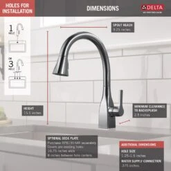 Mateo Single-Handle Pull-Down Sprayer Kitchen Faucet With ShieldSpray Technology In Arctic Stainless -Alliee Bath And Faucet Shop 0e5575731e1a69402bea3c0c863a76ed 1800x1800
