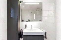 Tauleto Bianco Polished Porcelain Tile -Alliee Bath And Faucet Shop 100572437 vendor0319 tile bathroom room 1800x1800