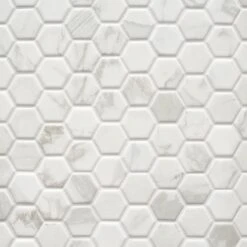 Marble Art 1.5 In. Hexagon Ceramic Mosaic