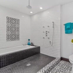 Black Matte 2 In. Hexagon Porcelain Mosaic -Alliee Bath And Faucet Shop 100782390 ugc1 1800x1800