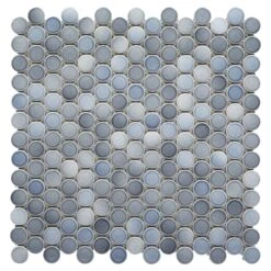 Alliee Bath And Faucet Shop -Alliee Bath And Faucet Shop 100837038 multi gray polished porcelain penny mosaic 1 1800x1800