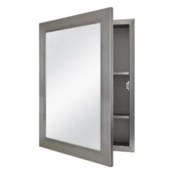 20 In. X 26 In. Recessed Or Surface Mount Framed Medicine Cabinet In Pewter -Alliee Bath And Faucet Shop 153f49c9f48f30aebd5b5b3d98b69231 7f768426 2d32 4ca2 bd49 8ec54b39a818 1800x1800