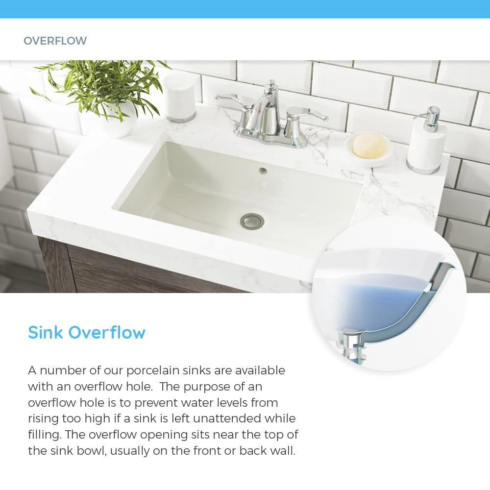MR Direct Undermount Porcelain Bathroom Sink In White 7 MR Direct Undermount Porcelain Bathroom Sink In White - Image 5