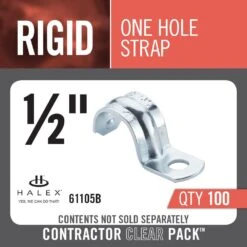 1/2 In. Rigid 1-Hole Conduit Straps (100-Pack) -Alliee Bath And Faucet Shop 15721f1755efbc77261bd137da6917f3 1800x1800
