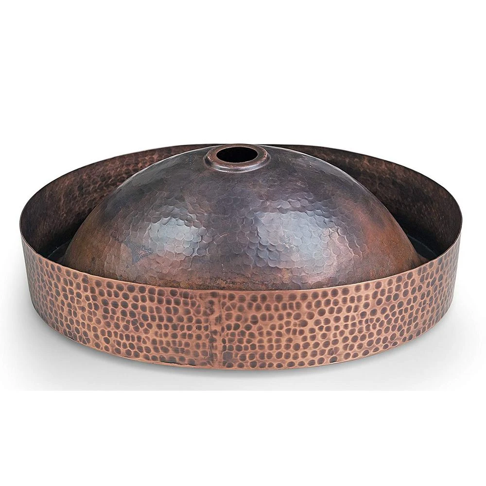 Monarch Abode 17 In. Hand Hammered Skirted Vessel Bathroom Sink In Pure Copper 8 Monarch Abode 17 In. Hand Hammered Skirted Vessel Bathroom Sink In Pure Copper - Image 6