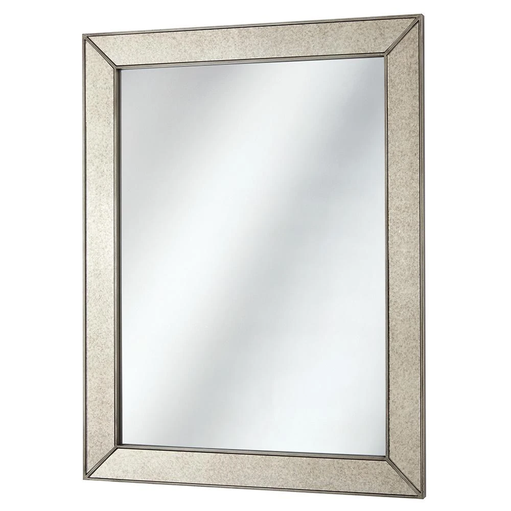 22 In. W X 27 In. H Framed Rectangular Anti-Fog Bathroom Vanity Mirror In Silver 17 22 In. W X 27 In. H Framed Rectangular Anti-Fog Bathroom Vanity Mirror In Silver - Image 15