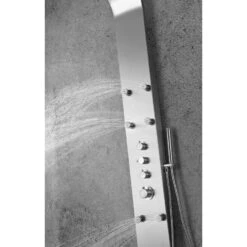 ANZZI Fontan Brushed Steel 6-Spray Shower Panel System (Valve Included) -Alliee Bath And Faucet Shop 191042003453 09081407 1800x1800