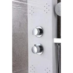 ANZZI Swan White 6-Spray Shower Panel System (Valve Included) -Alliee Bath And Faucet Shop 191042003521 09063691 1800x1800