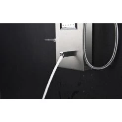 ANZZI Field Brushed Steel 2-Spray Shower Panel System (Valve Included) -Alliee Bath And Faucet Shop 191042003613 09080395 1800x1800