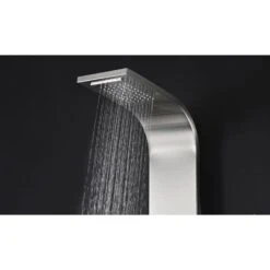 ANZZI Field Brushed Steel 2-Spray Shower Panel System (Valve Included) -Alliee Bath And Faucet Shop 191042003613 09080399 1800x1800
