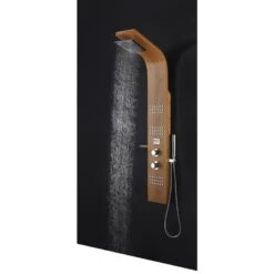 ANZZI Crane Natural Bamboo 3-Spray Shower Panel System (Valve Included) -Alliee Bath And Faucet Shop 191042003798 09081390 1800x1800